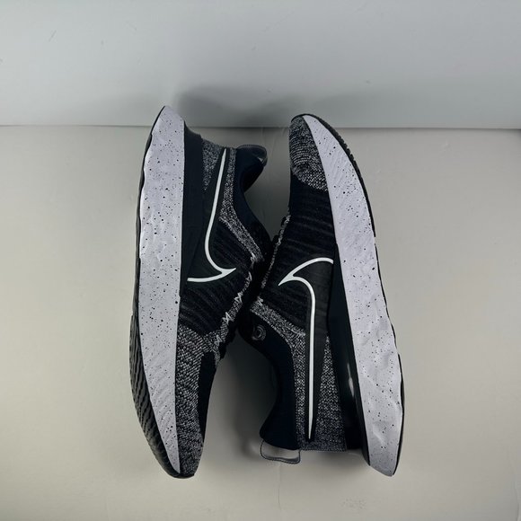 Nike React Infinity Run FK 2 Men's Shoes "Oreo" Black White CT2357-101 - Picture 3 of 12